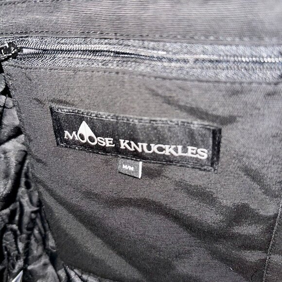 Moose Knuckles Shearling Trim Moto Jacket - Picture 4 of 5